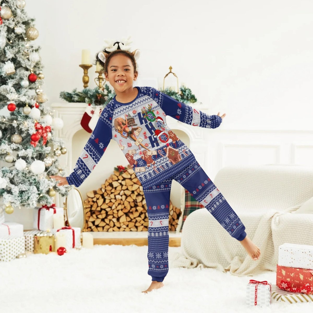 Pabst Blue Ribbon HoHoHo Family Pajamas Set - Flexiquor.com