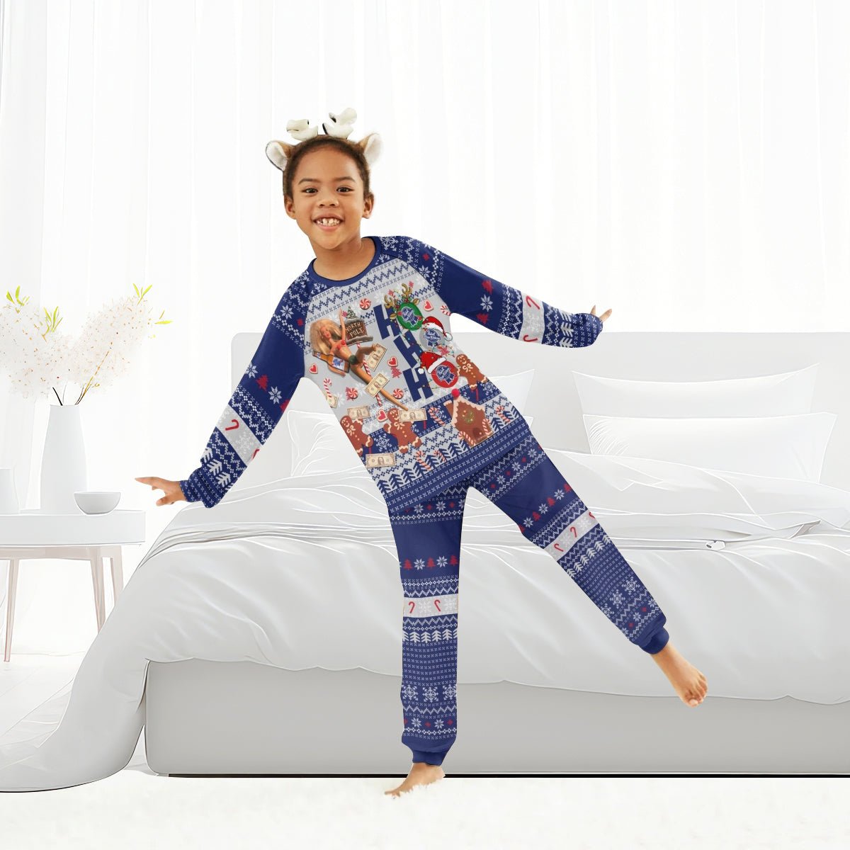 Pabst Blue Ribbon HoHoHo Family Pajamas Set - Flexiquor.com