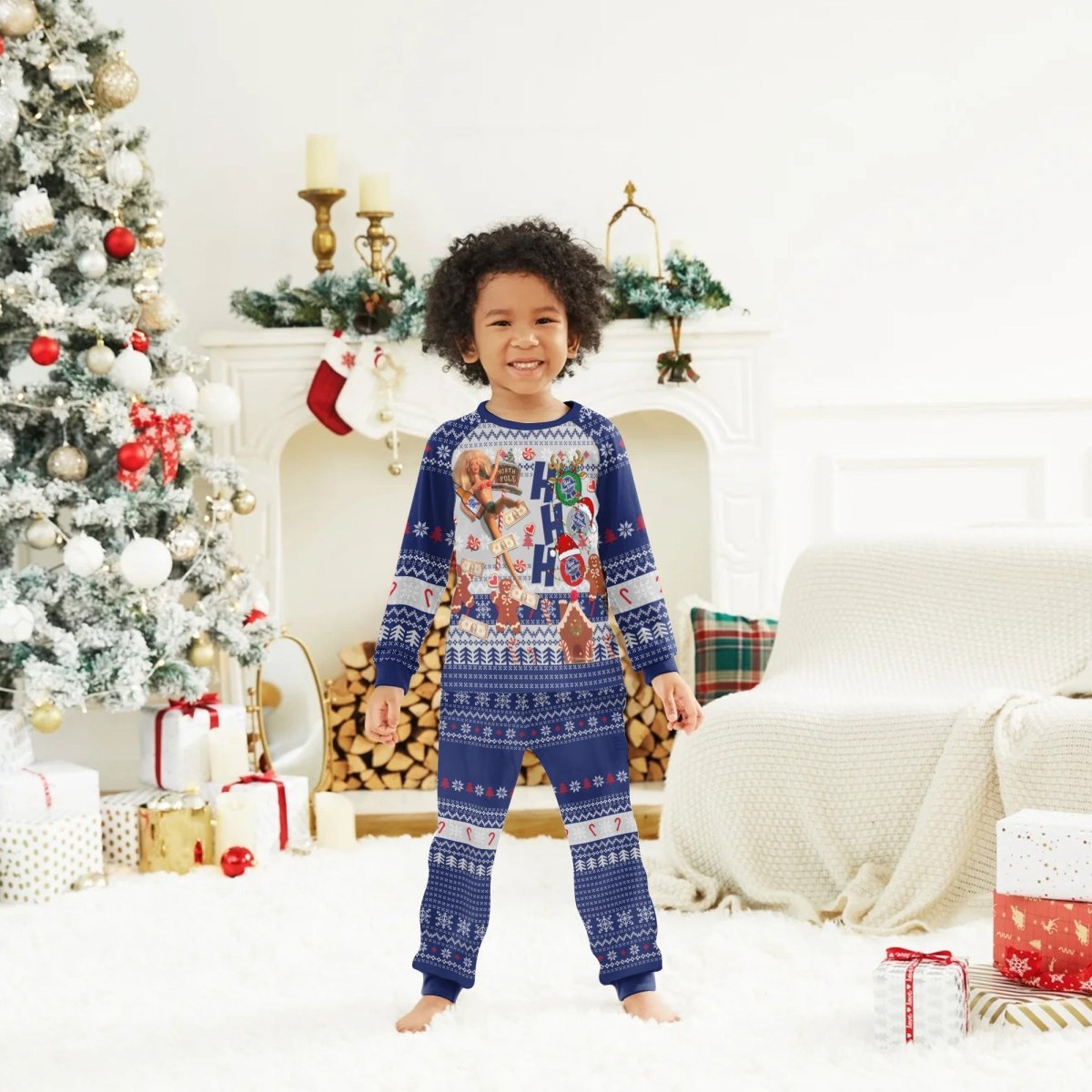 Pabst Blue Ribbon HoHoHo Family Pajamas Set - Flexiquor.com