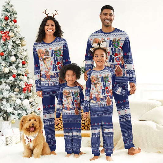 Pabst Blue Ribbon HoHoHo Family Pajamas Set - Flexiquor.com