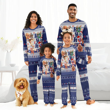 Pabst Blue Ribbon HoHoHo Family Pajamas Set - Flexiquor.com