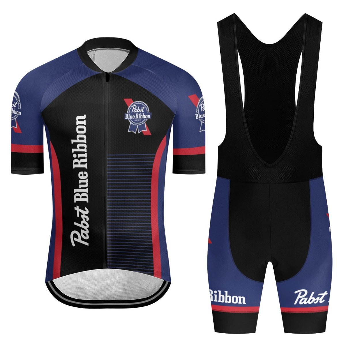 Pabst Blue Ribbon Made To Chill Men's Cycling Jersey Set - Flexiquor.com