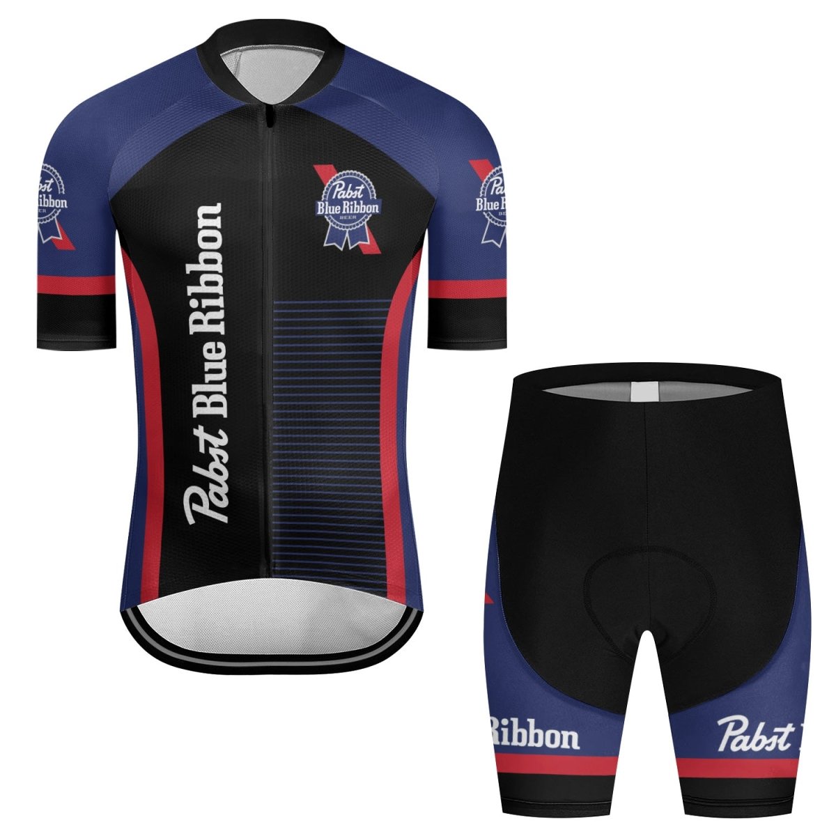 Pabst Blue Ribbon Made To Chill Men's Cycling Jersey Set - Flexiquor.com