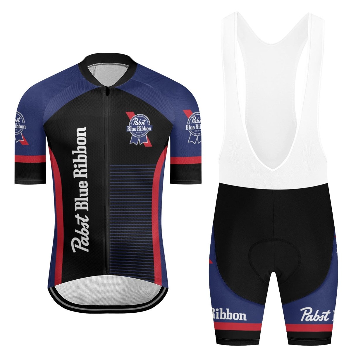 Pabst Blue Ribbon Made To Chill Men's Cycling Jersey Set - Flexiquor.com