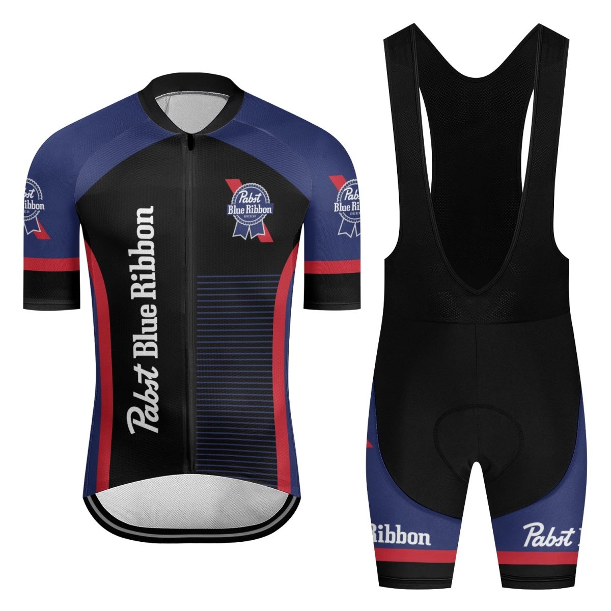 Pabst Blue Ribbon Made To Chill Men's Cycling Jersey Set - Flexiquor.com