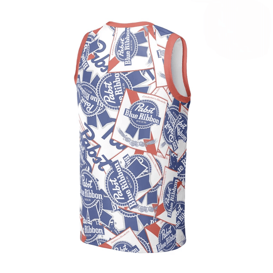 Pabst Blue Ribbon Sticker Men's Tank Top - Flexiquor.com