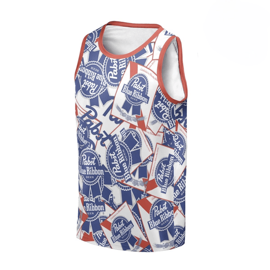 Pabst Blue Ribbon Sticker Men's Tank Top - Flexiquor.com