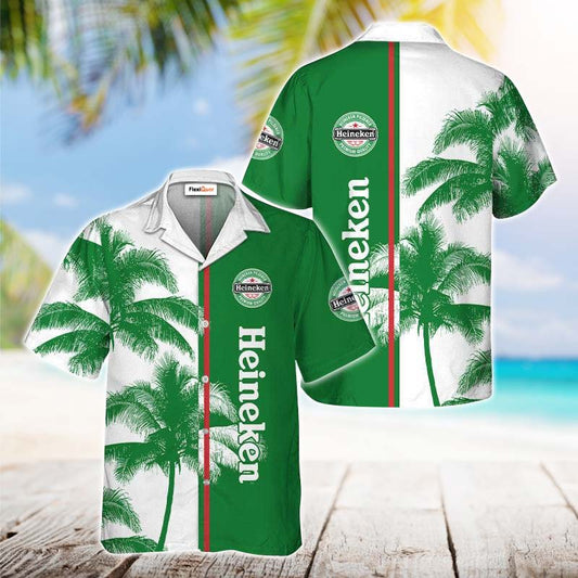 Palm Tree Heineken Hawaiian Shirt - Flexiquor.com