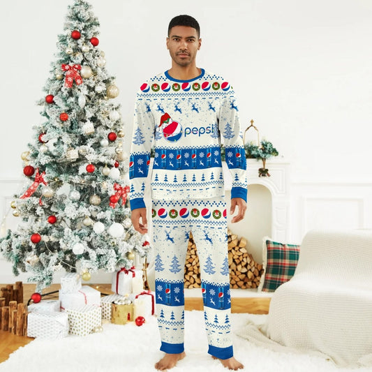 Pepsi Christmas Reindeer Family Pajamas Set - Flexiquor.com