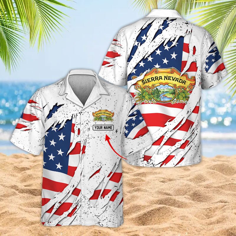 Personalized American Tearing Sierra Nevada Men's Plus Size Hawaiian Shirt - Flexiquor.com