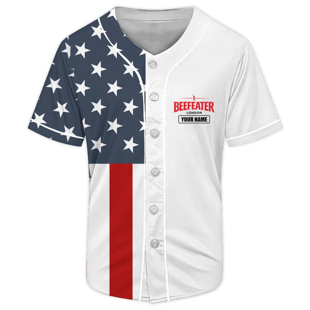 Personalized Beefeater Donald Trump Independence Day Baseball Jersey - Flexiquor.com