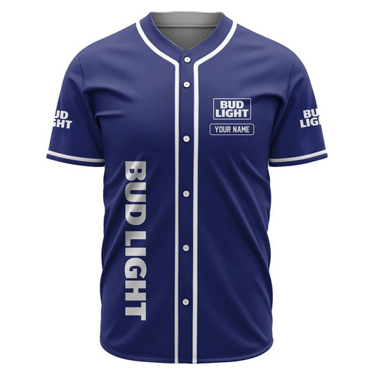 Personalized Bud Light #Dad Baseball Jersey - Flexiquor.com