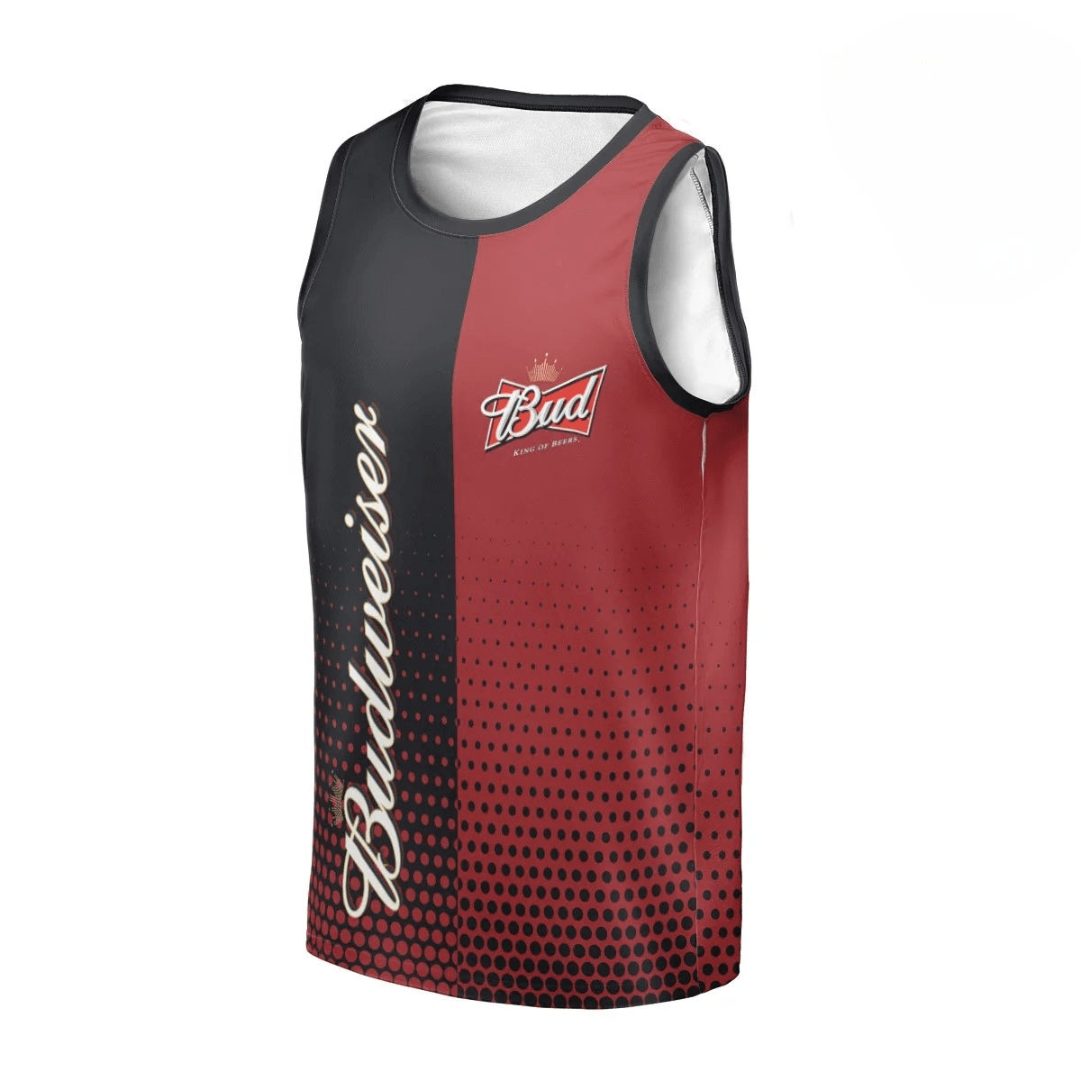 Personalized Budweiser Halfside Men's Tank Top - Flexiquor.com