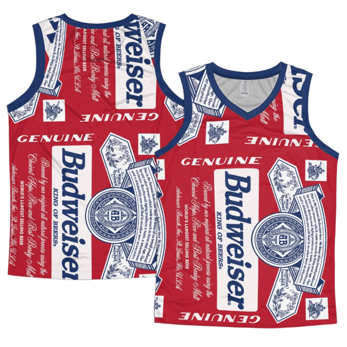 Personalized Budweiser Vintage Men's Tank Top - Flexiquor.com