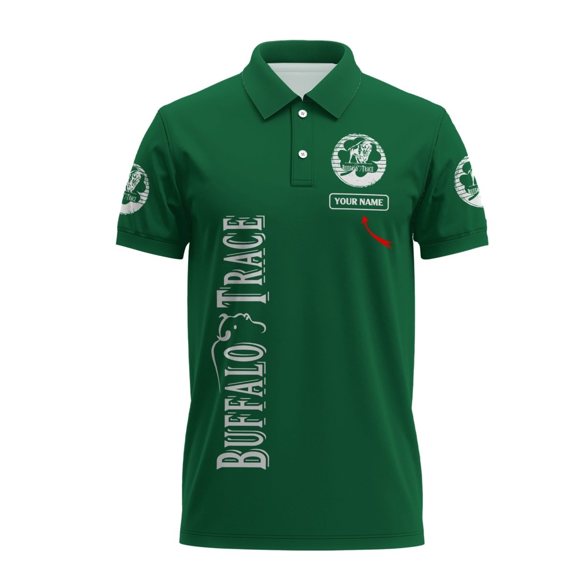 Personalized Buffalo Trace St Patrick's Day Polo Shirt - Flexiquor.com