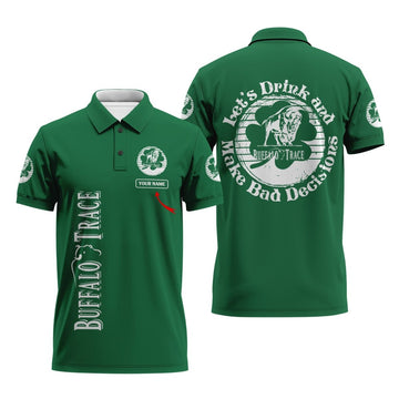 Personalized Buffalo Trace St Patrick's Day Polo Shirt - Flexiquor.com