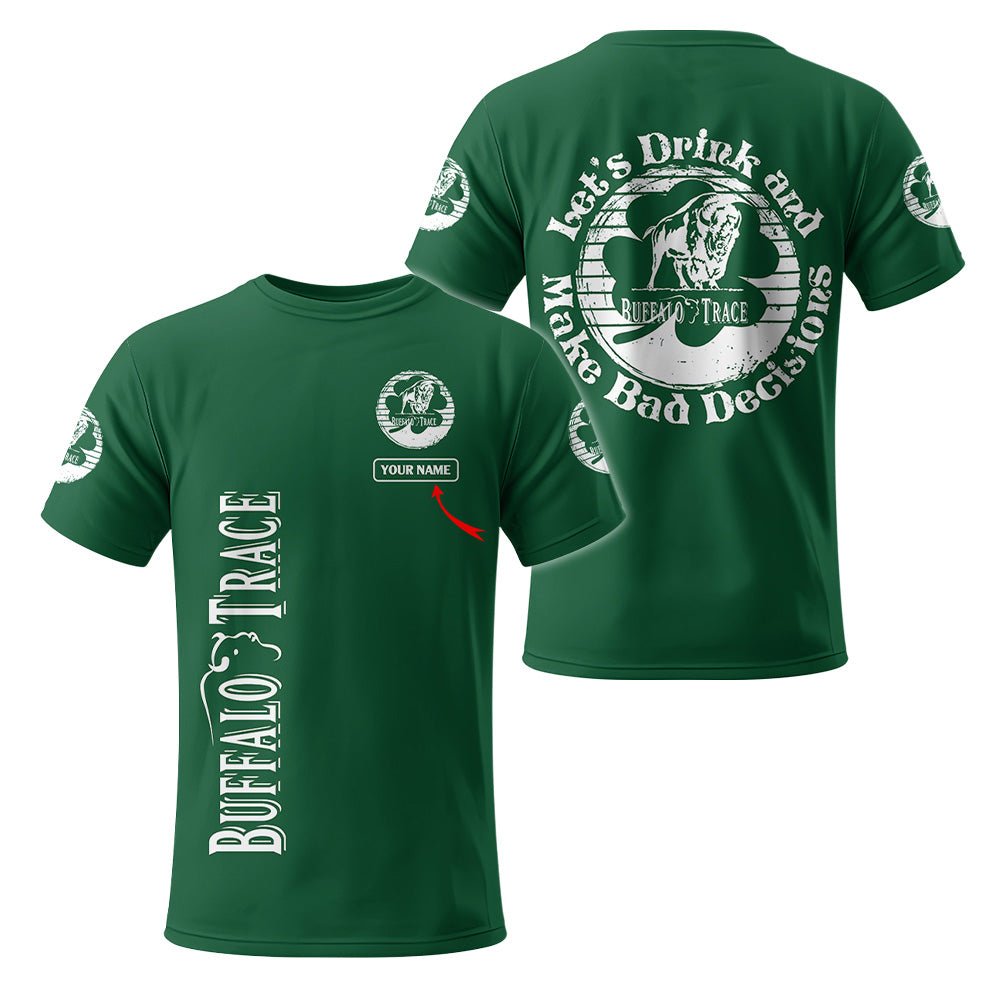 Personalized Buffalo Trace St Patrick's Day T-Shirt - Flexiquor.com