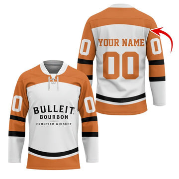 Personalized Bulleit Bourbon Hockey Jersey - Flexiquor.com