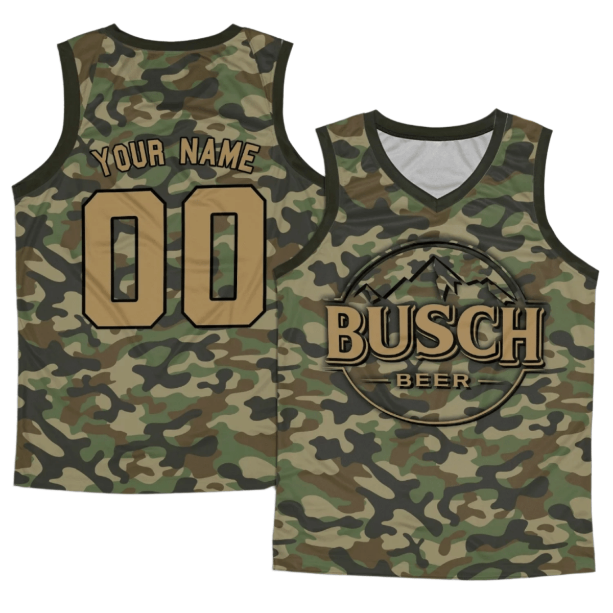 Personalized Busch Beer Camouflage Men's Tank Top - Flexiquor.com