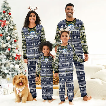 Personalized Busch Light Camo Xmas Family Pajamas Set - Flexiquor.com