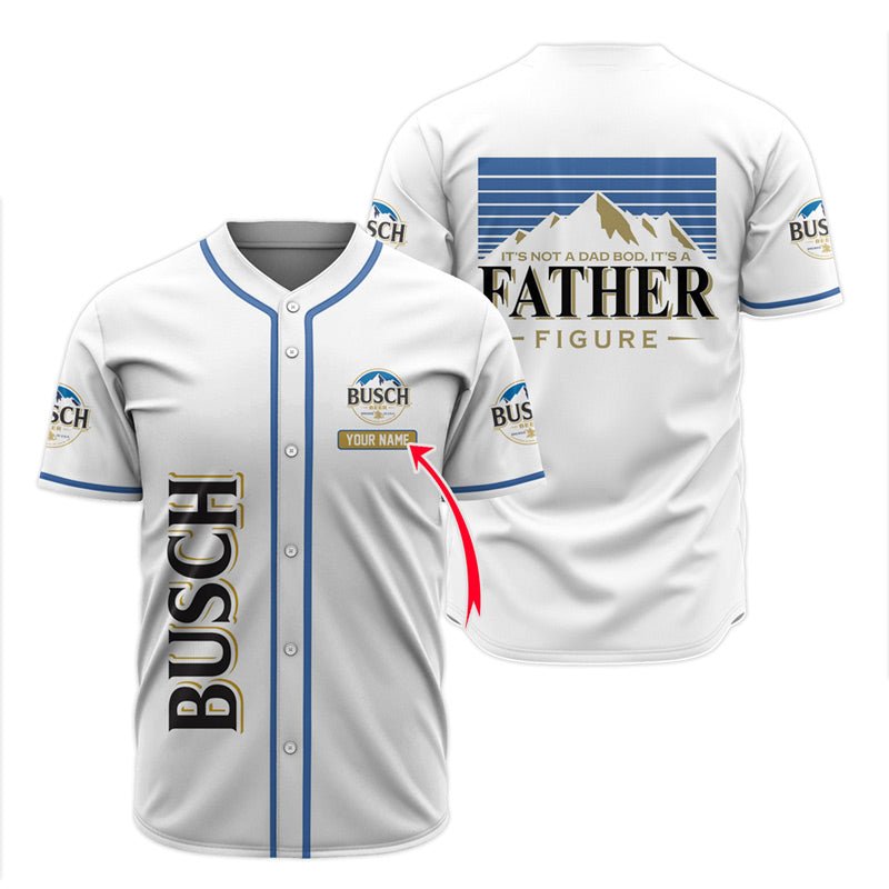 Personalized Busch Light Happy father's day Baseball Jersey - Flexiquor.com