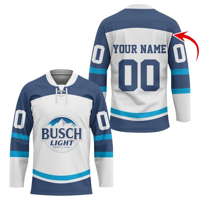 Personalized Busch Light Hockey Jersey - Flexiquor.com