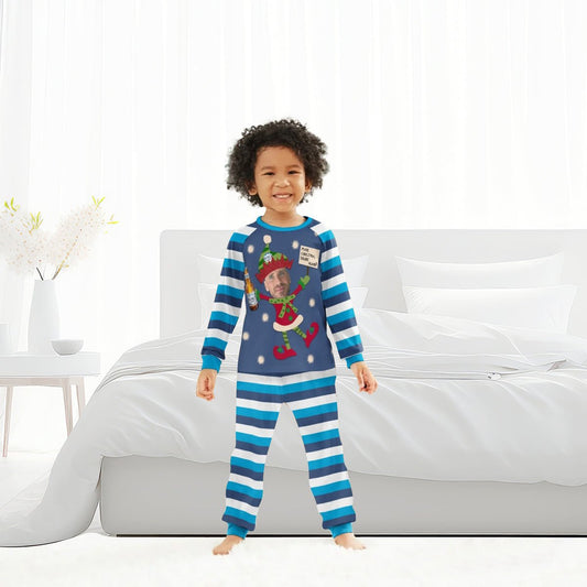 Personalized Face Busch Light Funny Face Christmas Drink Again Family Pajamas Set - Flexiquor.com