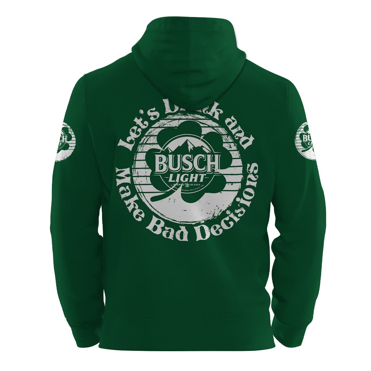 Personalized Busch Light St Patrick's Day Hoodie & Zip Hoodie - Flexiquor.com