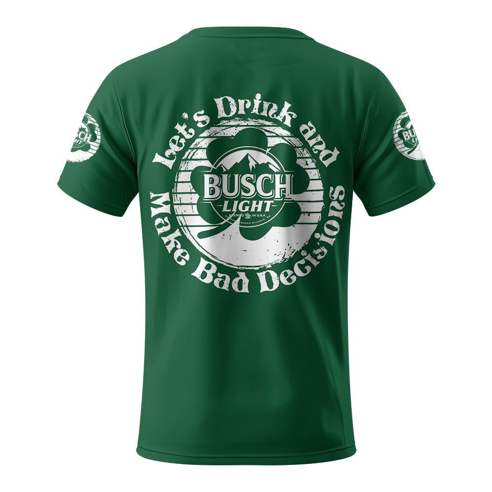 Personalized Busch Light St Patrick's Day T-Shirt - Flexiquor.com