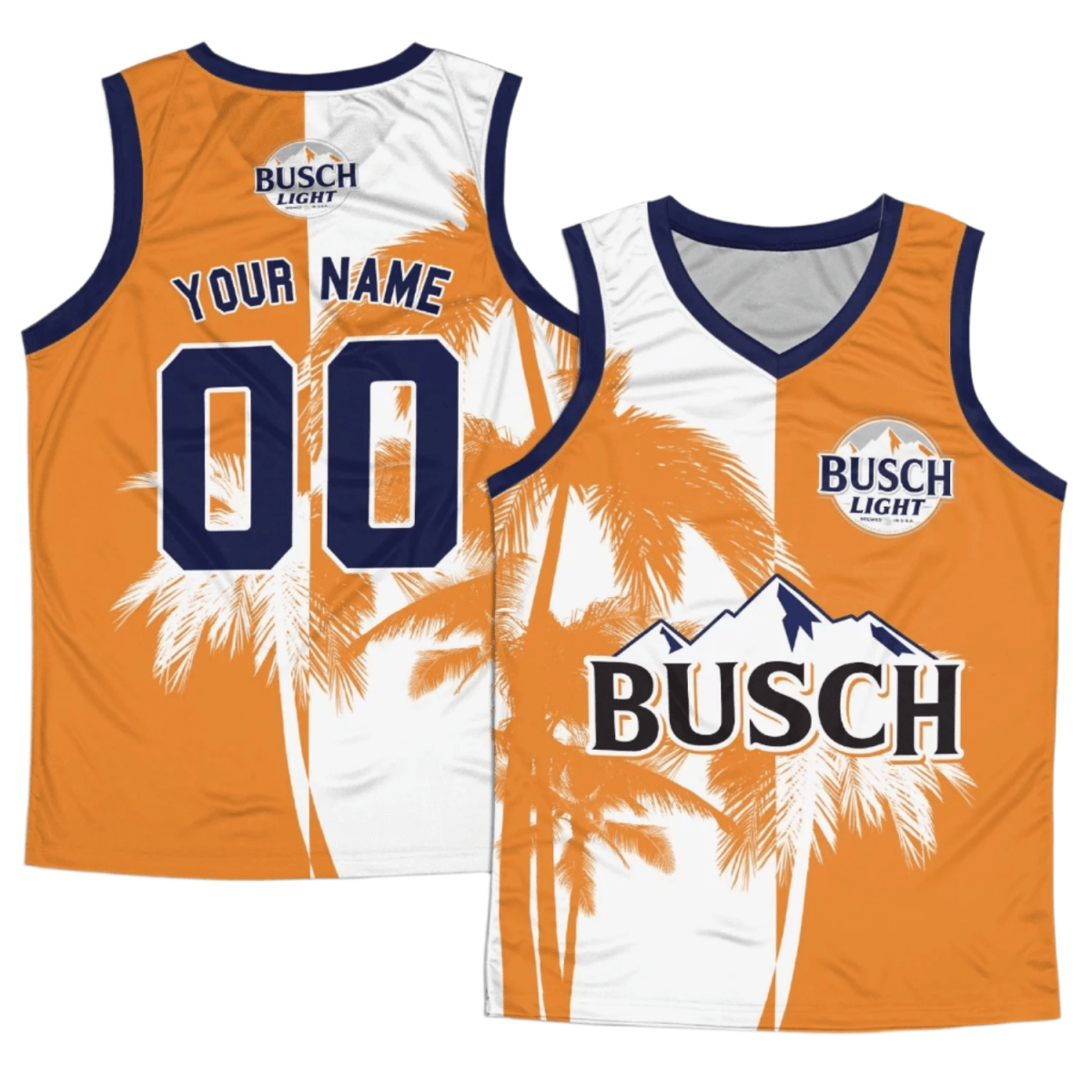 Personalized Busch Light Tropical Men's Tank Top - Flexiquor.com