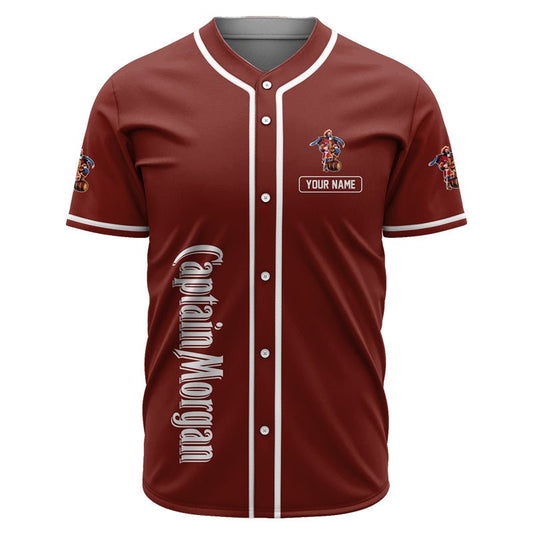 Personalized Captain Morgan Happy Father's Day Baseball Jersey - Flexiquor.com