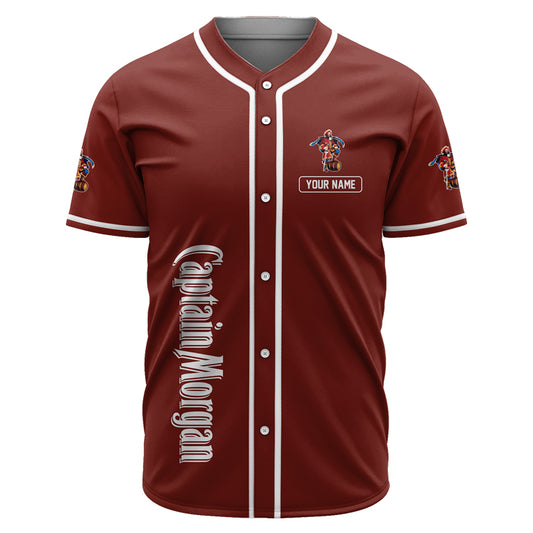 Personalized Captain Morgan Happy Father's Day Baseball Jersey
