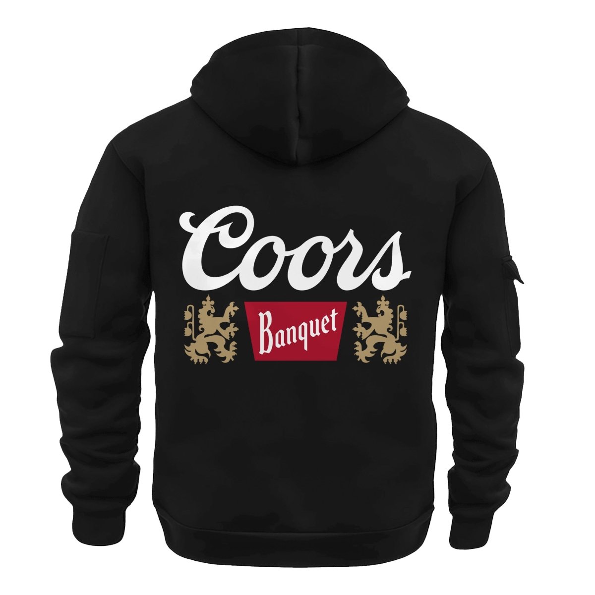 Personalized Coors Banquet Half Zip Hooded Sweatshirt - Flexiquor.com