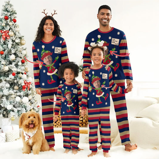 Personalized Face Coors Banquet Make Christmas Drink Again Family Pajamas Set - Flexiquor.com