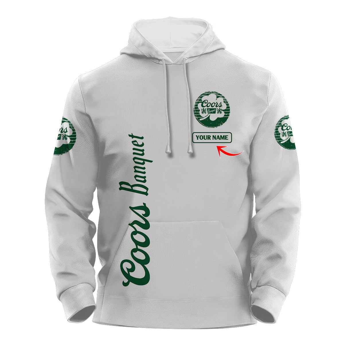 Personalized Coors Banquet St Patrick's Day Hoodie & Zip Hoodie - Flexiquor.com