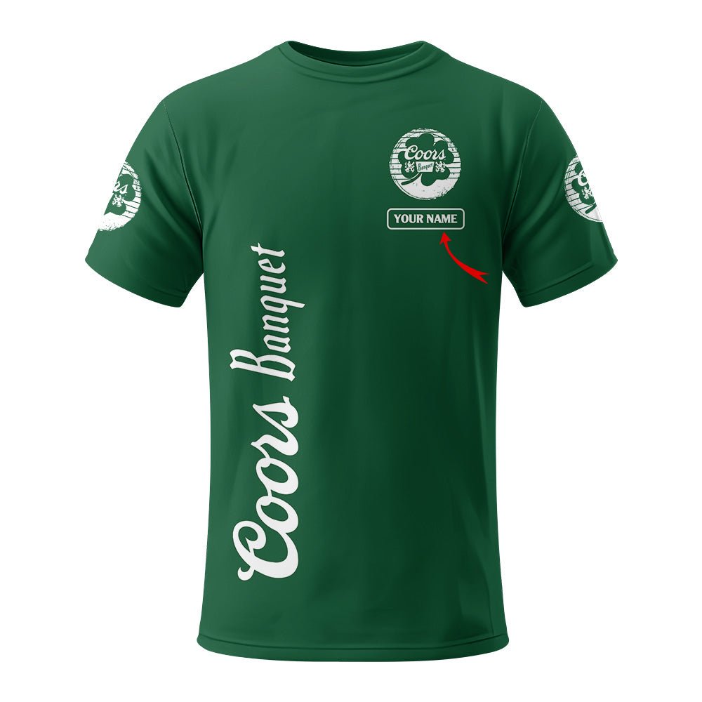 Personalized Coors Banquet St Patrick's Day T-Shirt - Flexiquor.com