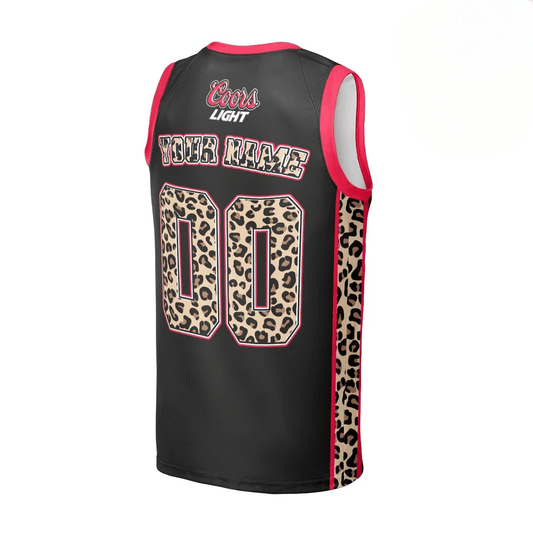 Personalized Coors Light Black Cheetah Men's Tank Top - Flexiquor.com