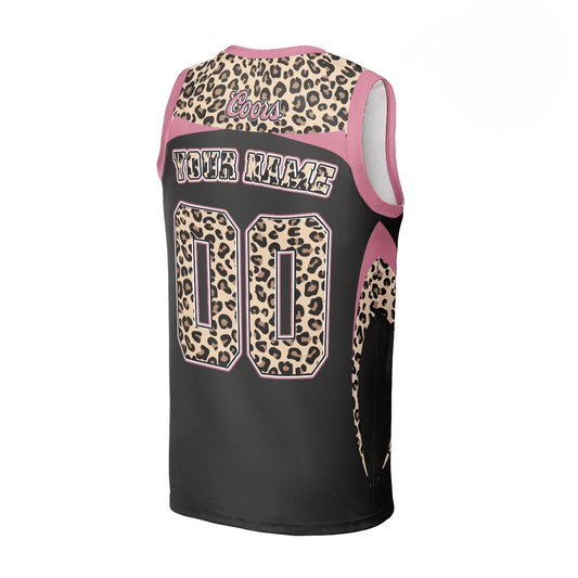 Personalized Coors Light Black Pink Cheetah Men's Tank Top - Flexiquor.com