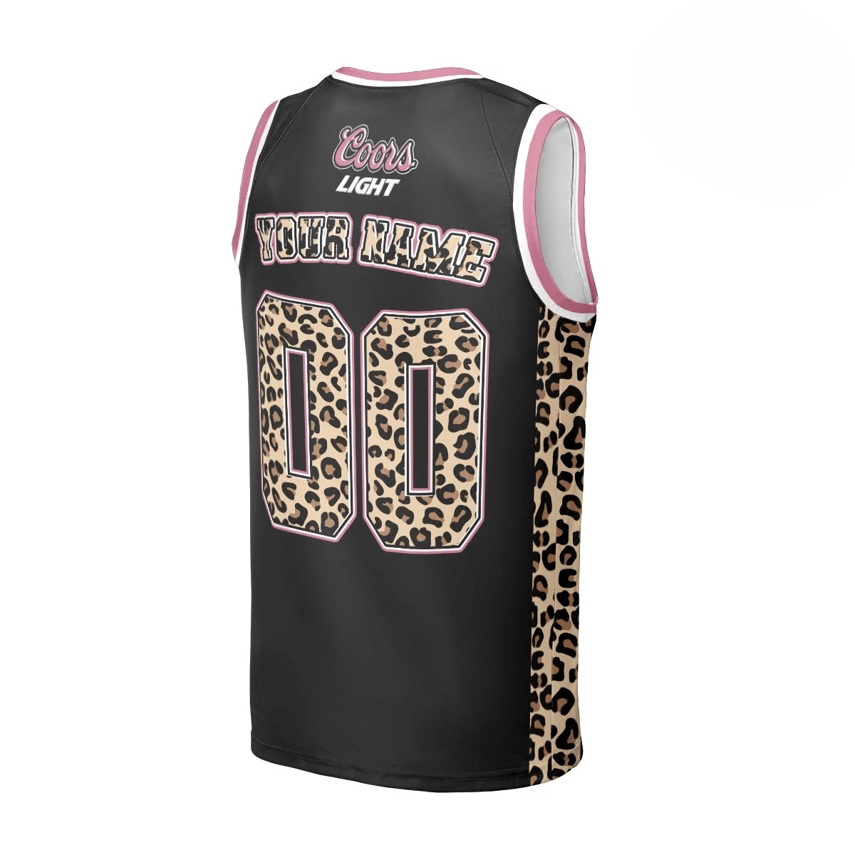 Personalized Coors Light Black Pink Cheetah Men's Tank Top - Flexiquor.com