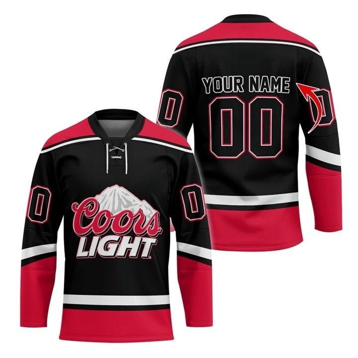 Personalized Coors Light Hockey Jersey - Flexiquor.com