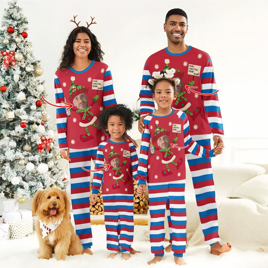 Personalized Face Coors Light Make Christmas Drink Again Family Pajamas Set - Flexiquor.com