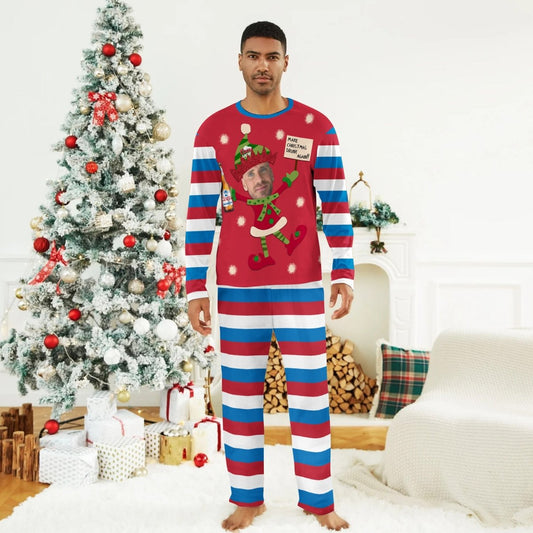 Personalized Face Coors Light Make Christmas Drink Again Family Pajamas Set - Flexiquor.com