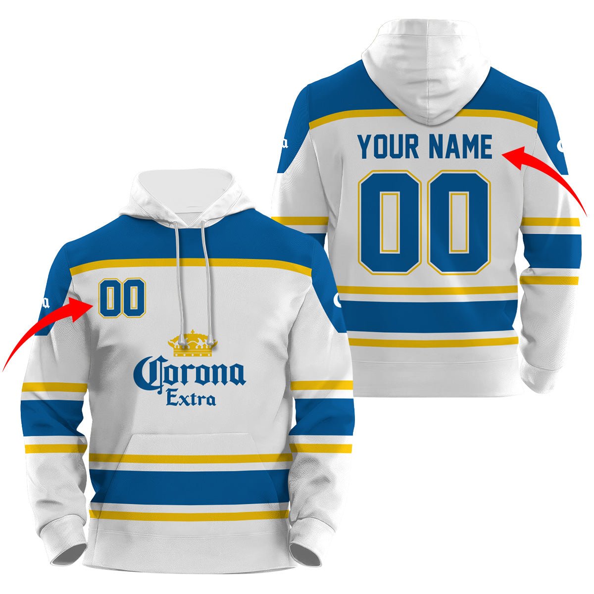 Personalized Corona Extra Basic Hoodie & Zip Hoodie - Flexiquor.com
