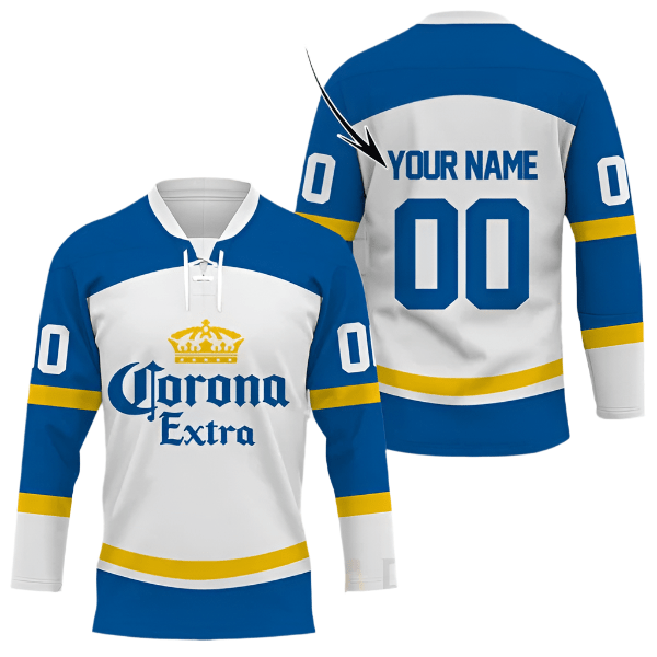 Personalized Corona Extra Hockey Jersey - Flexiquor.com