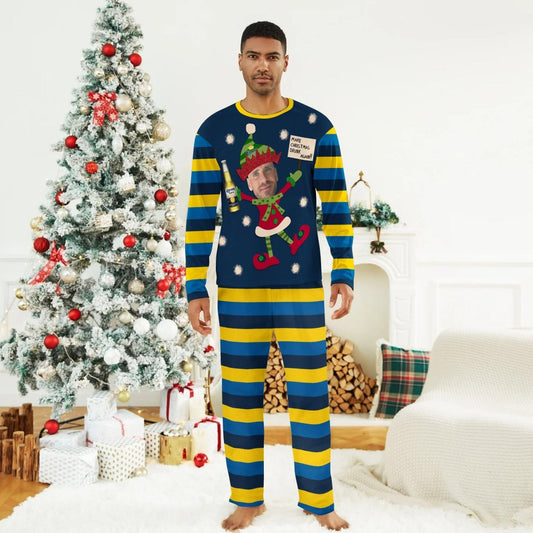 Personalized Face Corona Extra Make Christmas Drink Again Family Pajamas Set - Flexiquor.com