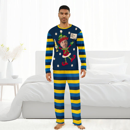 Personalized Face Corona Extra Make Christmas Drink Again Family Pajamas Set - Flexiquor.com