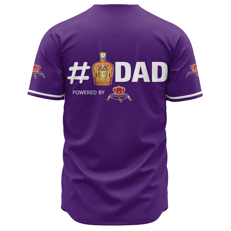 Personalized Crown Royal Happy Father's Day Baseball Jersey