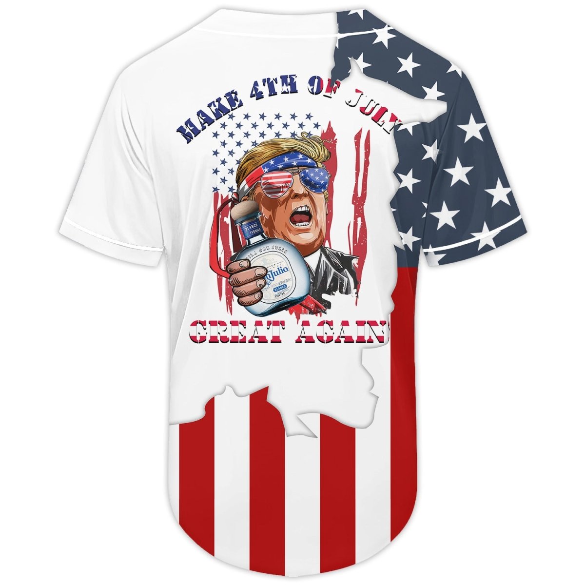 Personalized Don Julio Donald Trump Independence Day Baseball Jersey - Flexiquor.com