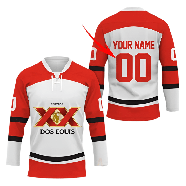 Personalized Dos Equis Hockey Jersey - Flexiquor.com