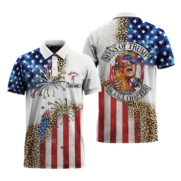 Personalized Fireball Trump M.A.G.A Chapter Polo Shirt